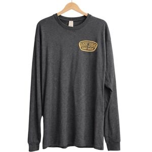Ron Jon Surf Shop Long Sleeve Tee 2XL Gray Ocean City Graphic Shirt Beach Surf